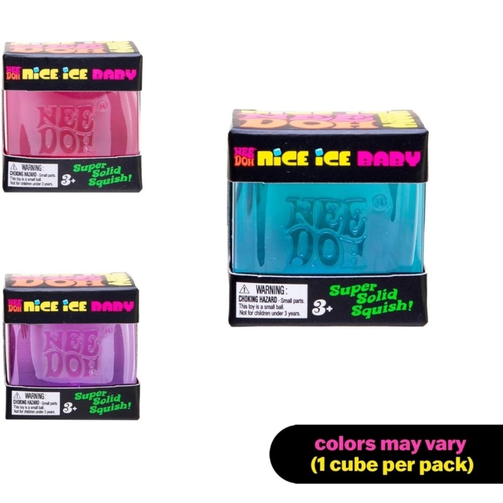 Kids Super Solid Squish Cube - Blue